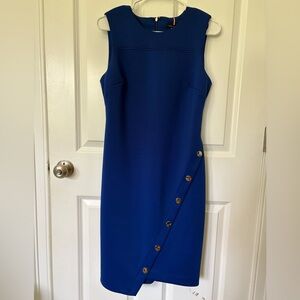 Tommy Hilfiger Colorblock Asymmetrical Sheath Dress